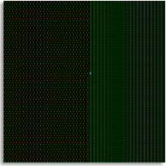 ASCII art weave demonstration